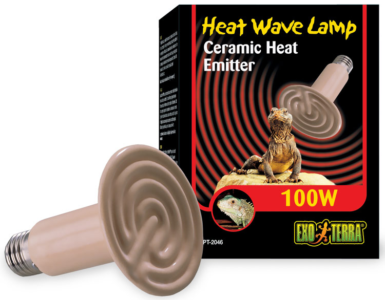 Ceramic bulb for use in heating a reptile.